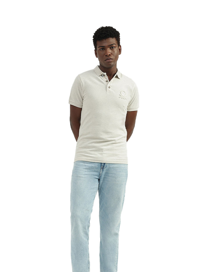 UNITED COLORS OF BENETTON COTTON SOLID POLO COLLAR MENS T-SHIRTS