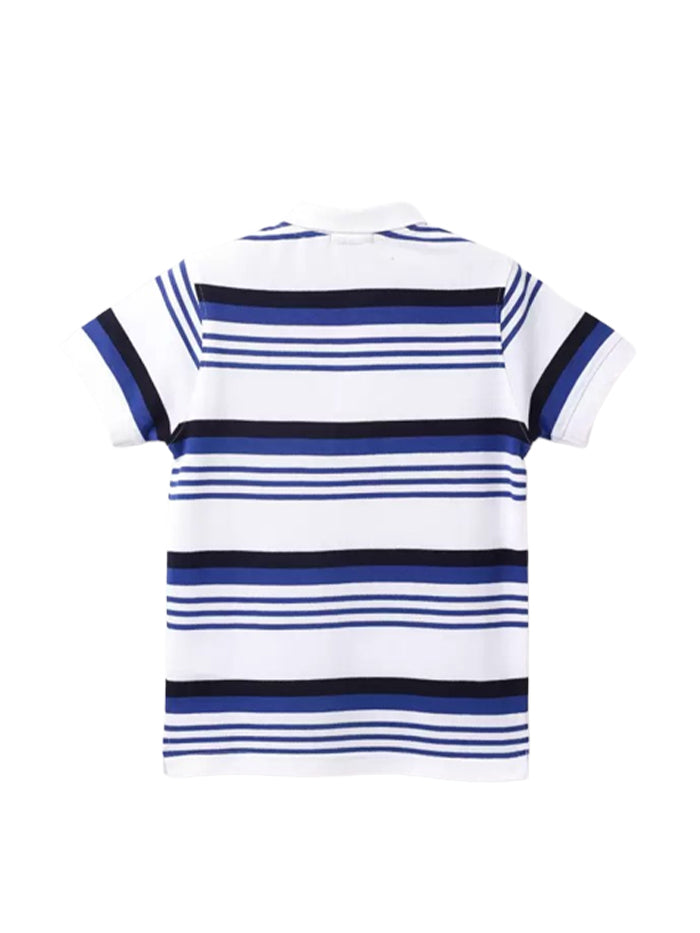 Boys Solid Pure Cotton White T Shirt