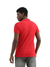 Men Solid Polo Neck Red T-Shirt