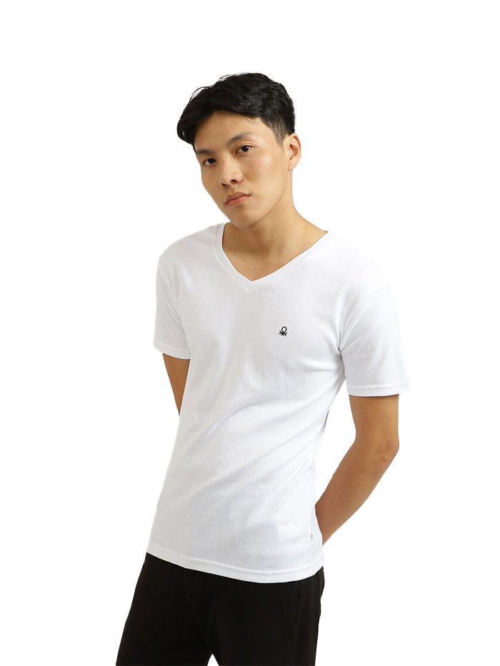 Abercrombie & Fitch ICON V NECK TEE 3 PACK - Basic T-shirt -  white/black/grey/white 