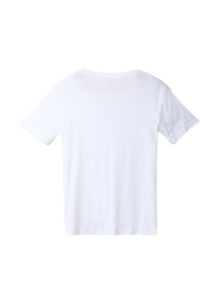 UNITED COLORS OF BENETTON WHITE V-NECK T-SHIRT