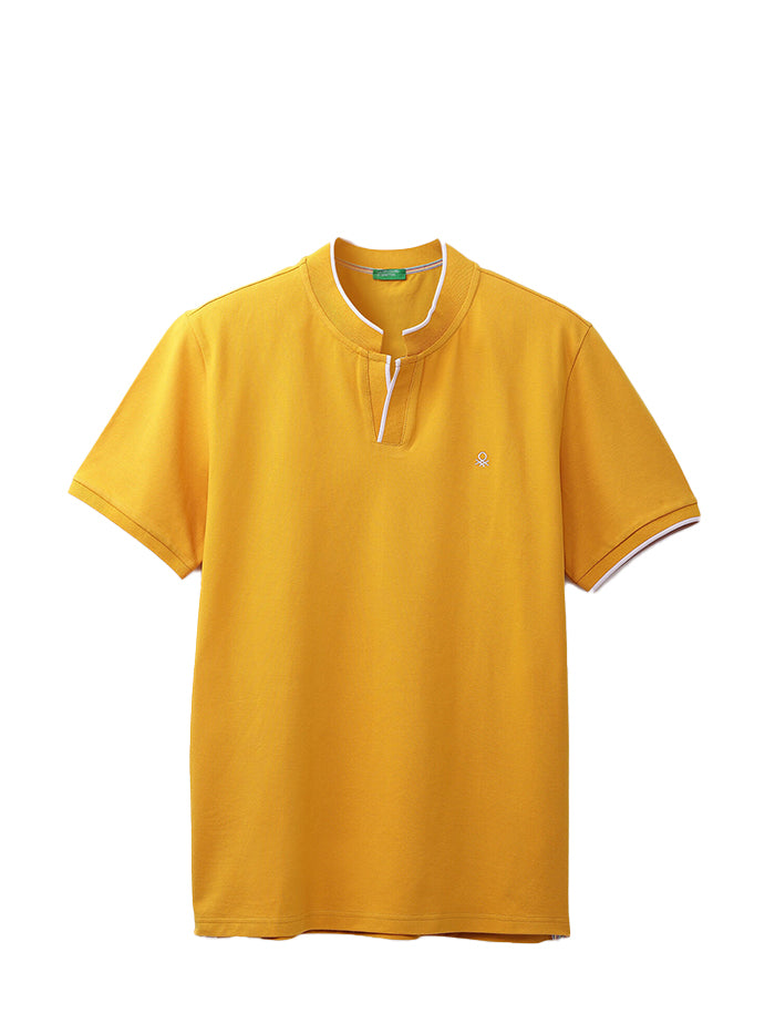 UNITED COLORS OF BENETTON MENS SHORT SLEEVE TIPPING T-SHIRT