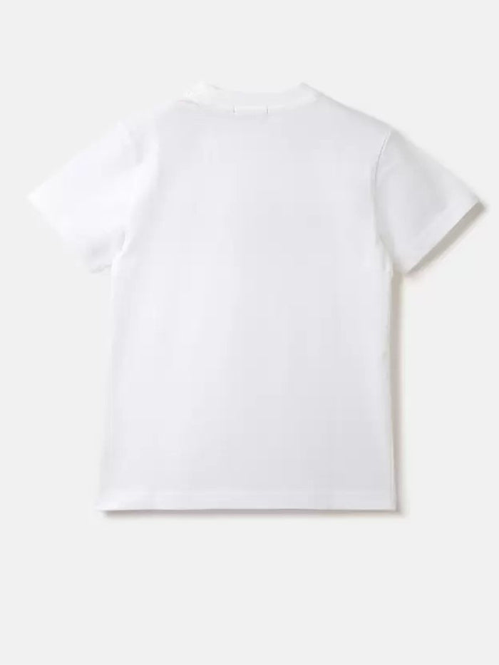 Boys Printed Pure Cotton white T Shirt