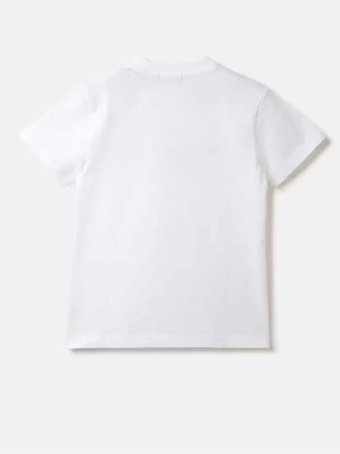 Boys Printed Pure Cotton white T Shirt
