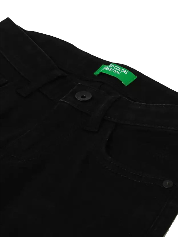 Boys Slim Mid Rise Black Jeans