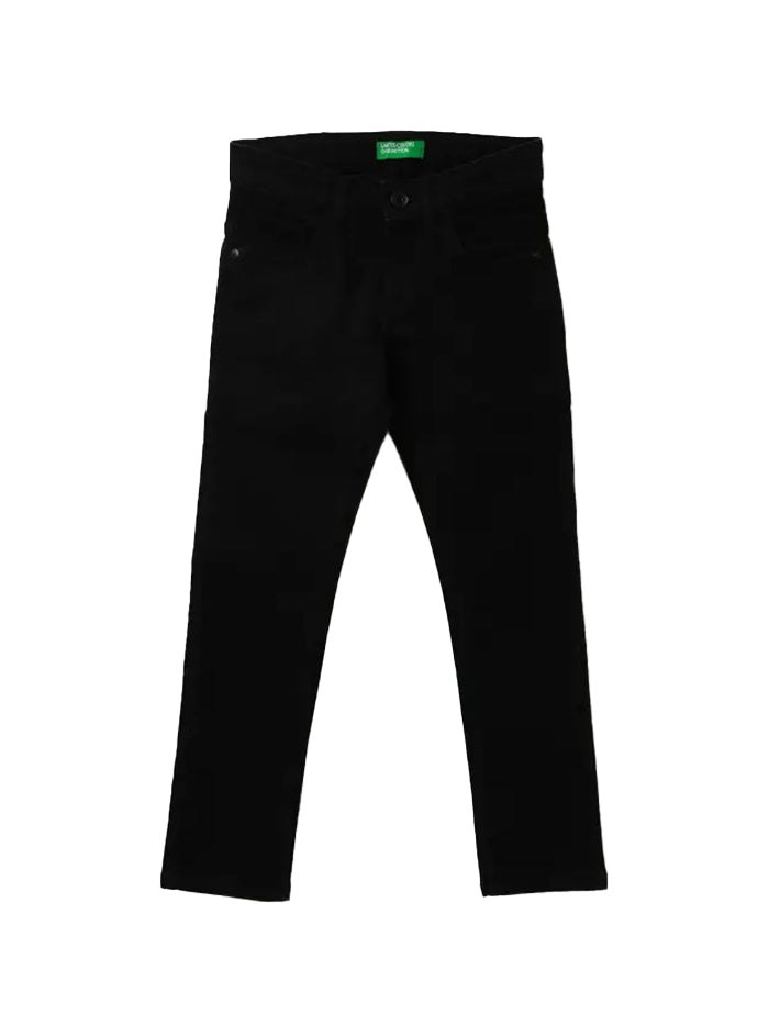 Boys Slim Mid Rise Black Jeans