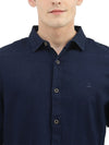 UNITED COLORS OF BENETTON MEN SOLID SPREAD COLLAR SHIRT