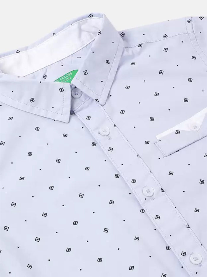 Baby Boys Regular Fit Printed Casual Shirt