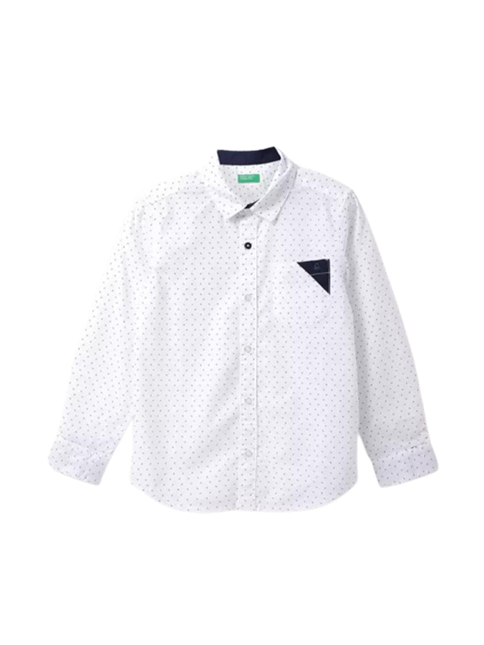 Boys Regular Fit Printed Casual Shirt