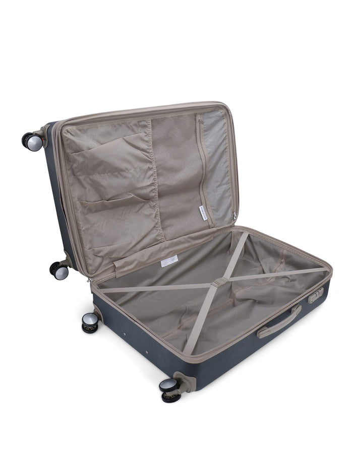 IT luggage Optative Hardsided Suitcase Gray Large Travel Luggage Bag