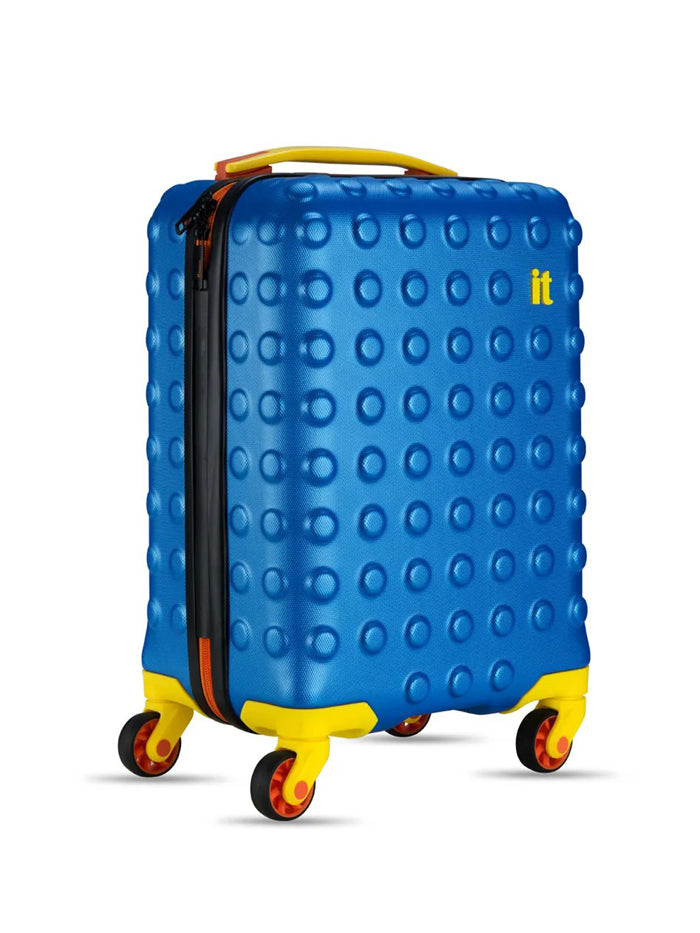 IT luggage French Blue Color Solid Trolley Bag