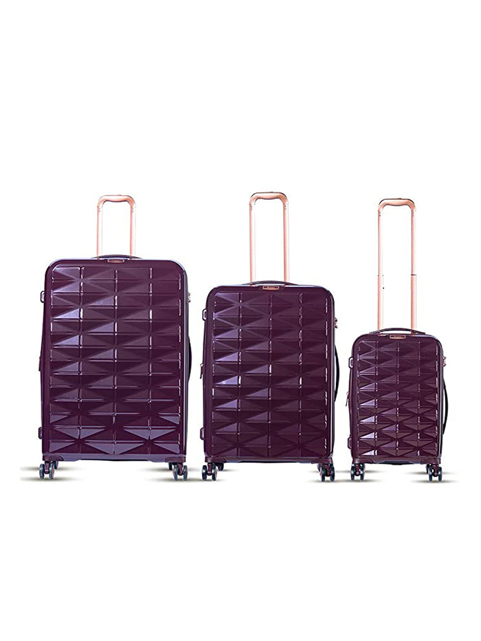 it luggage Certify Aubergine Hard Sided Suitcase Expandable Travel Bag