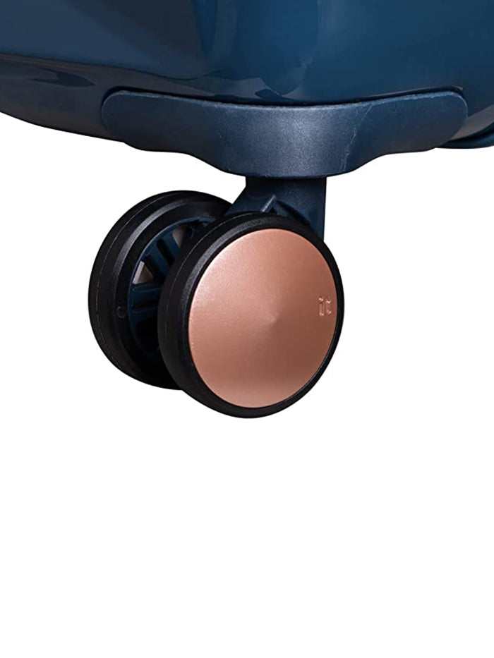 it luggage Certify Peacock Navy Hard Sided Suitcase Expandable Travel Bag