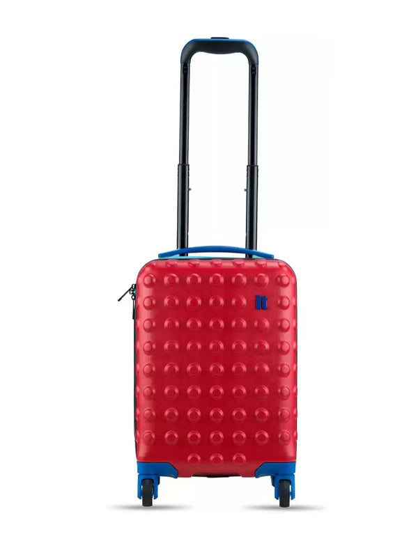 it luggage Red Color Solid Trolley Bag FineBrandz