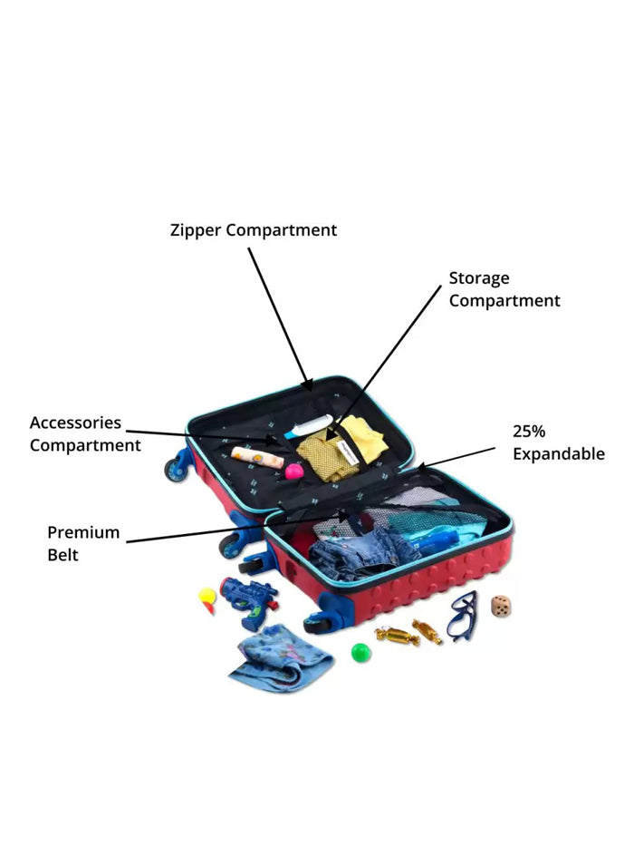 it luggage Red Color Solid Trolley Bag