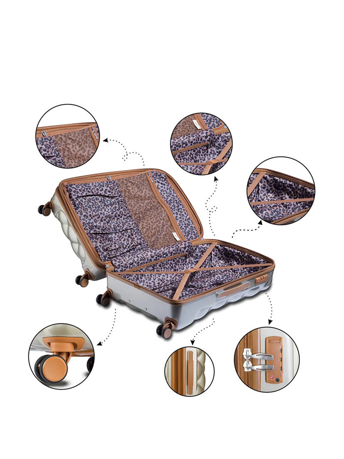 IT luggage Beige Solid Trolley Bag