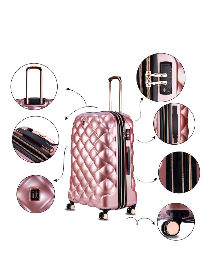 Rose gold outlet travel bag