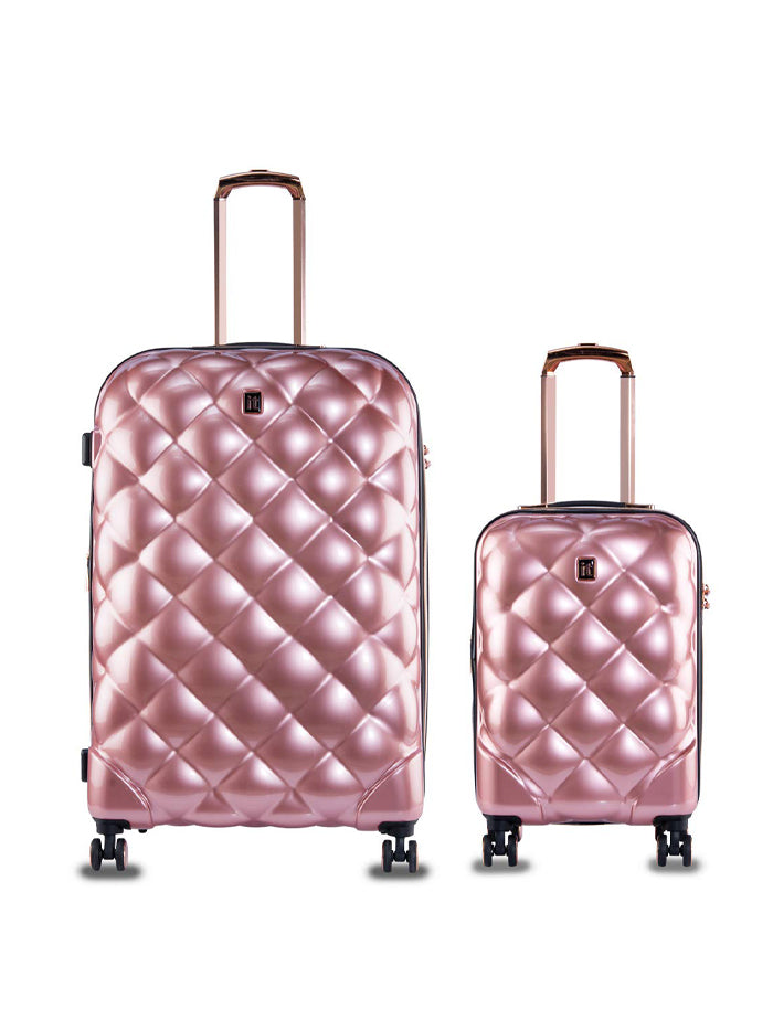 it luggage Tropez Deux Hardsided Suitcase Rose Gold Travel Bags