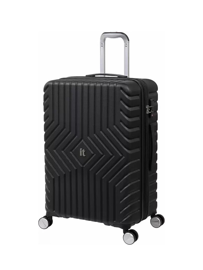 it luggage Resonating Black Hard Side Suitcase Expandable Travel Bag
