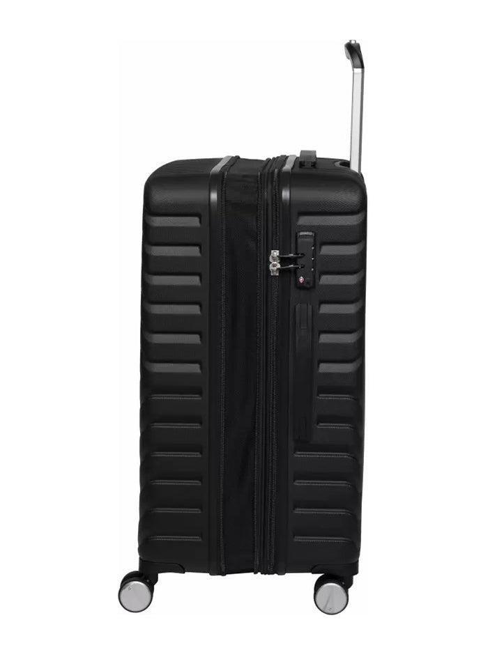 it luggage Resonating Black Hard Side Suitcase Expandable Travel Bag