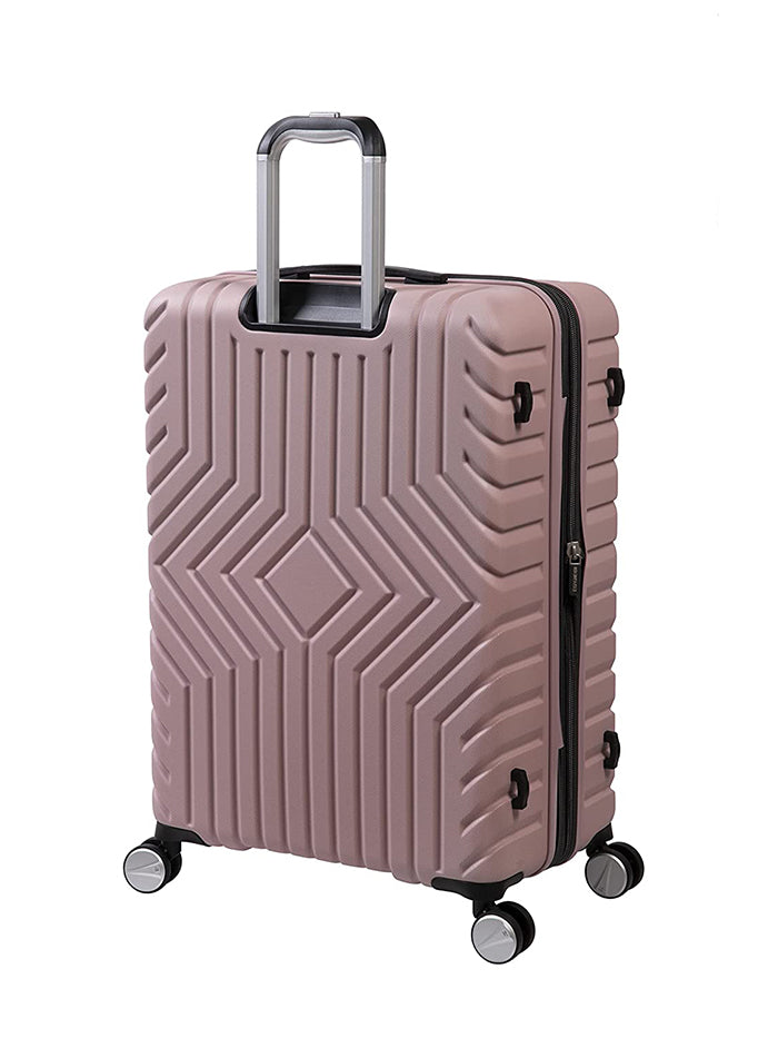 it luggage Resonating Metal Pale Mauve Fog Hard Side Suitcase Expandable Travel Bag