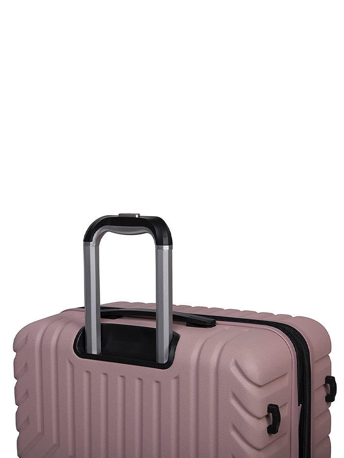 it luggage Resonating Metal Pale Mauve Fog Hard Side Suitcase Expandable Travel Bag