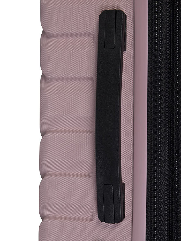 it luggage Resonating Metal Pale Mauve Fog Hard Side Suitcase Expandable Travel Bag