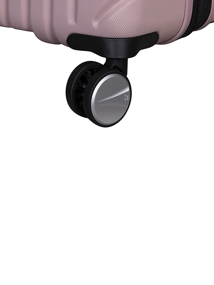 it luggage Resonating Metal Pale Mauve Fog Hard Side Suitcase Expandable Travel Bag