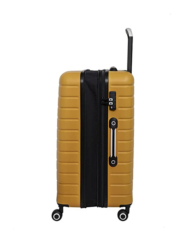 it luggage Resonating Metal Old Gold Hard Side Suitcase Expandable Tra