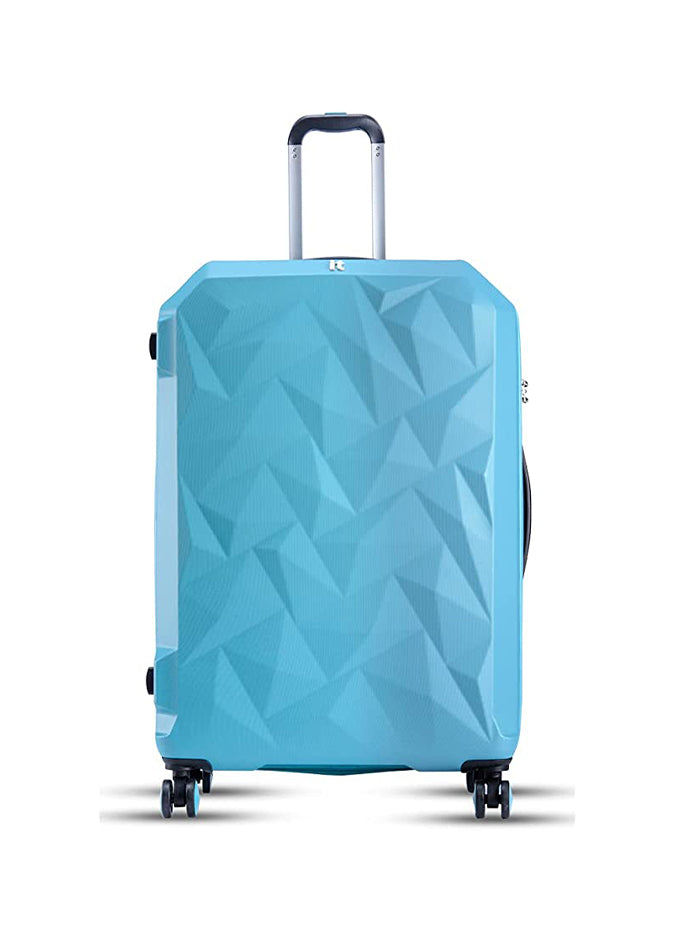 it luggage Ice Cap Blue Hard Sided 8 Wheel Suitcase Expandable Travel Bag