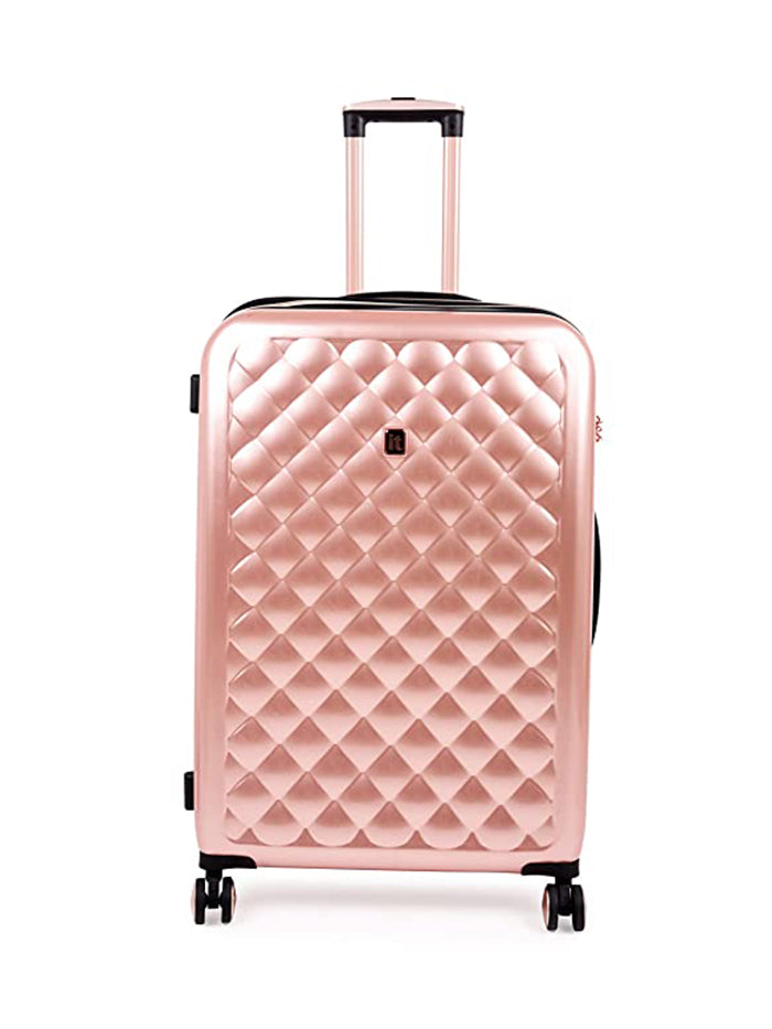 it luggage Resonating Prada Pink Fashionista Hard Side Suitcase Expandable Travel Bag