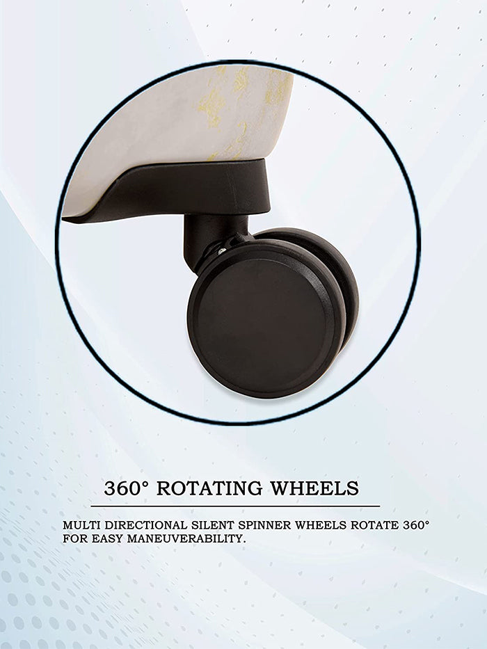 it luggage Sheen Gold Greyscale Marble Hard Side Suitcase Expandable Travel Bag