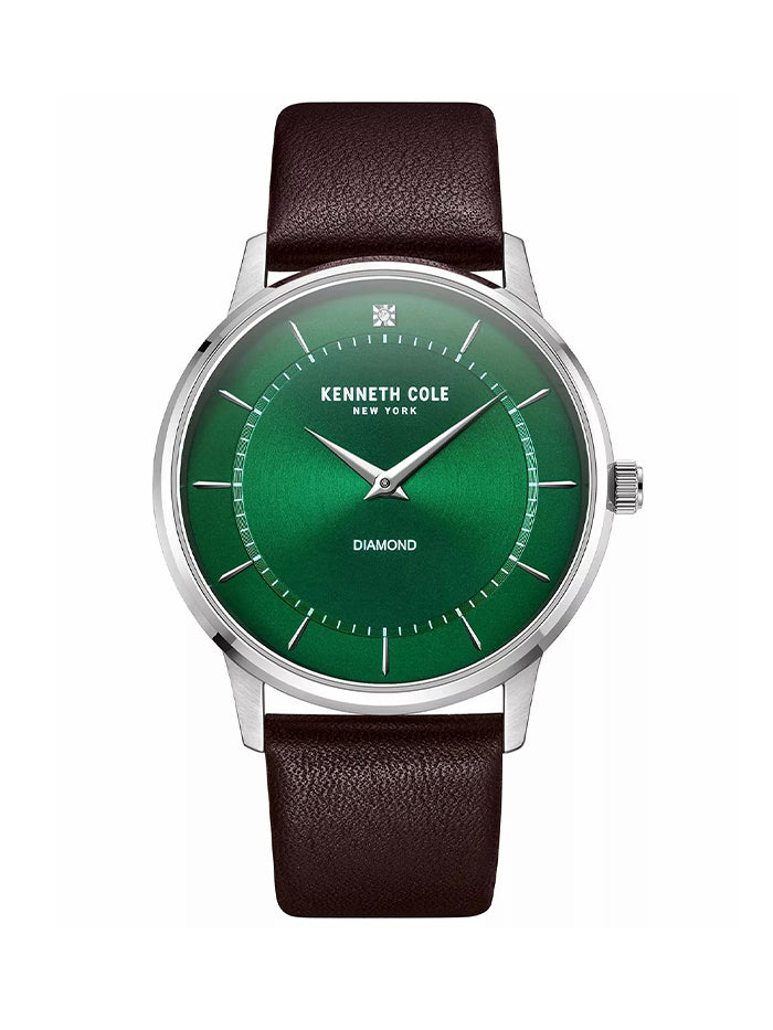 Kenneth Cole Brown Leather Strap Men's Watch