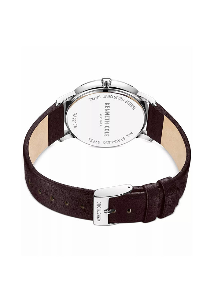 Kenneth Cole Brown Leather Strap Men&#39;s Watch