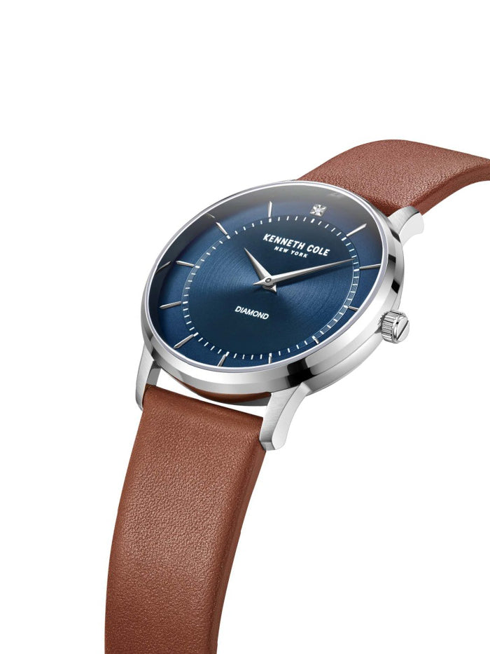 Kenneth Cole Brown Leather Men’s Watch