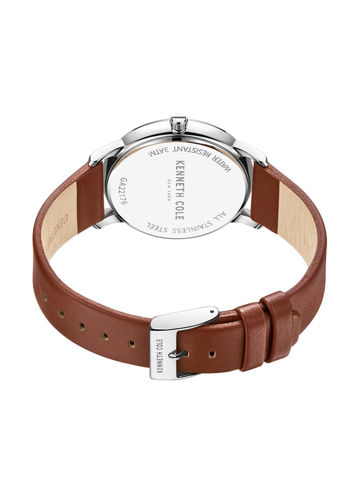 Kenneth Cole Brown Leather Men’s Watch