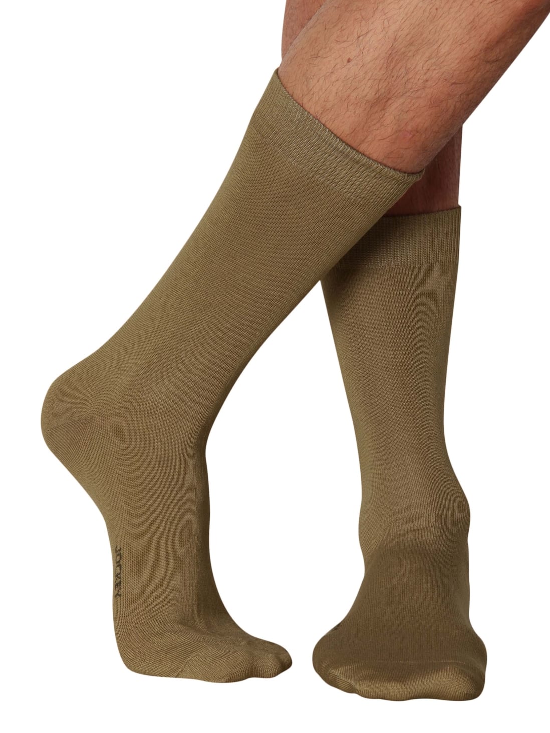 Men's Brown Calf Length Socks