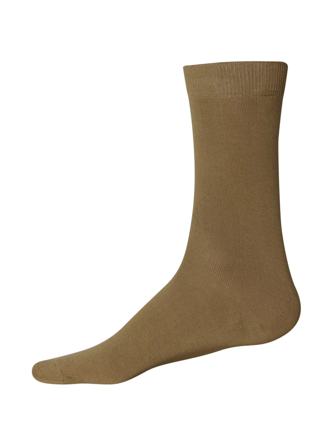 Men's Brown Calf Length Socks