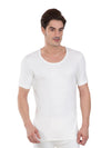 Men&#39;s Off White Thermal Short Sleeve Vest