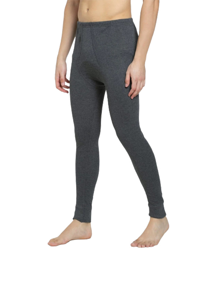 Men's Charcoal Melange Thermal Long John