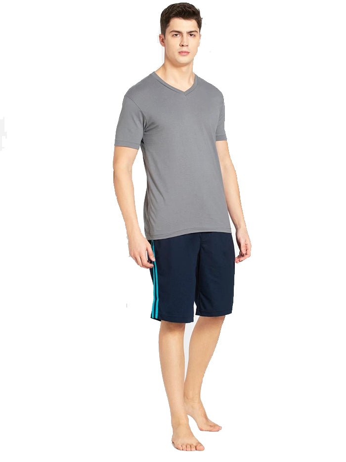 Men's Navy & Scuba Blue Knit Sport Shorts