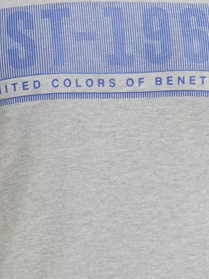 Printed Men Round Neck Grey T-Shirt