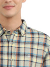 UNITED COLORS OF BENETTON MENS SLIM FIT CHECK SHIRT