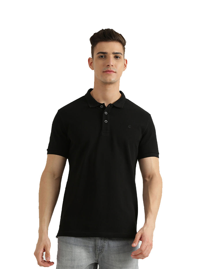 UNITED COLORS OF BENETTON MENS SHORT SLEEVE SOLID POLO