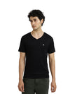 UNITED COLORS OF BENETTON BLACK V-NECK T-SHIRT