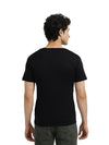 UNITED COLORS OF BENETTON BLACK V-NECK T-SHIRT