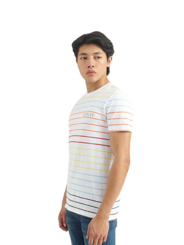 UNITED COLORS OF BENETTON MEN STRIPED T-SHIRT