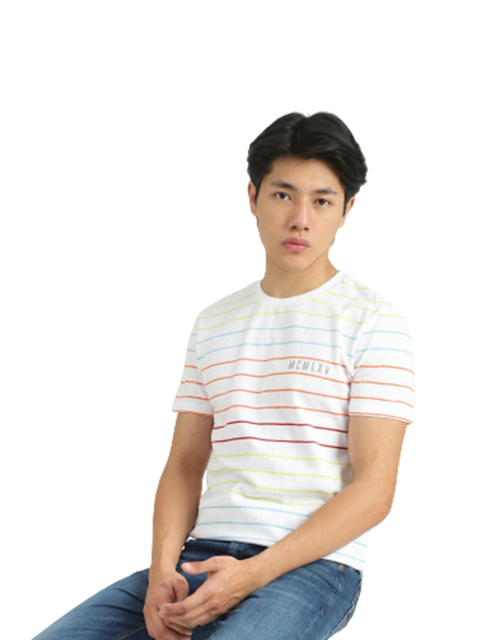 UNITED COLORS OF BENETTON MEN STRIPED T-SHIRT
