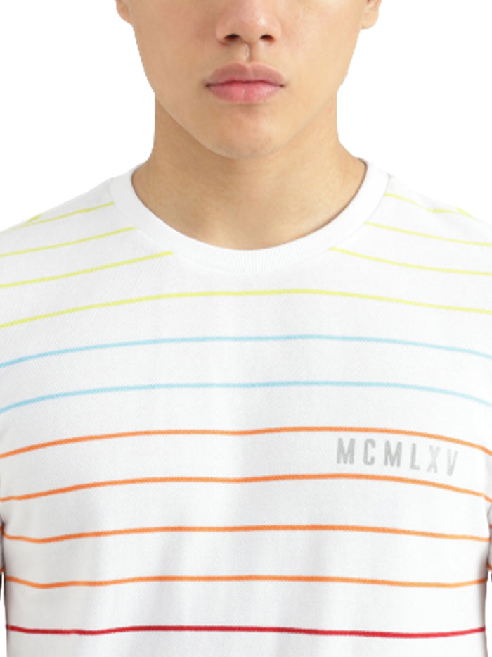 UNITED COLORS OF BENETTON MEN STRIPED T-SHIRT