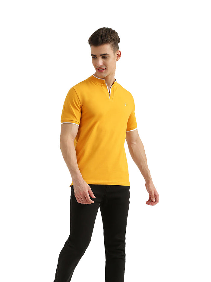 UNITED COLORS OF BENETTON MENS SHORT SLEEVE TIPPING T-SHIRT